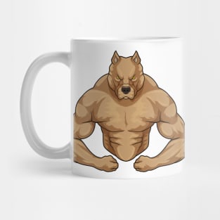 Pitbull as Bodybuilder extreme Mug